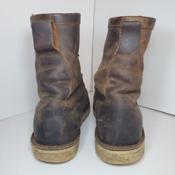 Danner Bull Run 8" Soft Toe Leather Boot Dark Brown Cristy Mens Size 11 Workwear - Picture 6 of 9